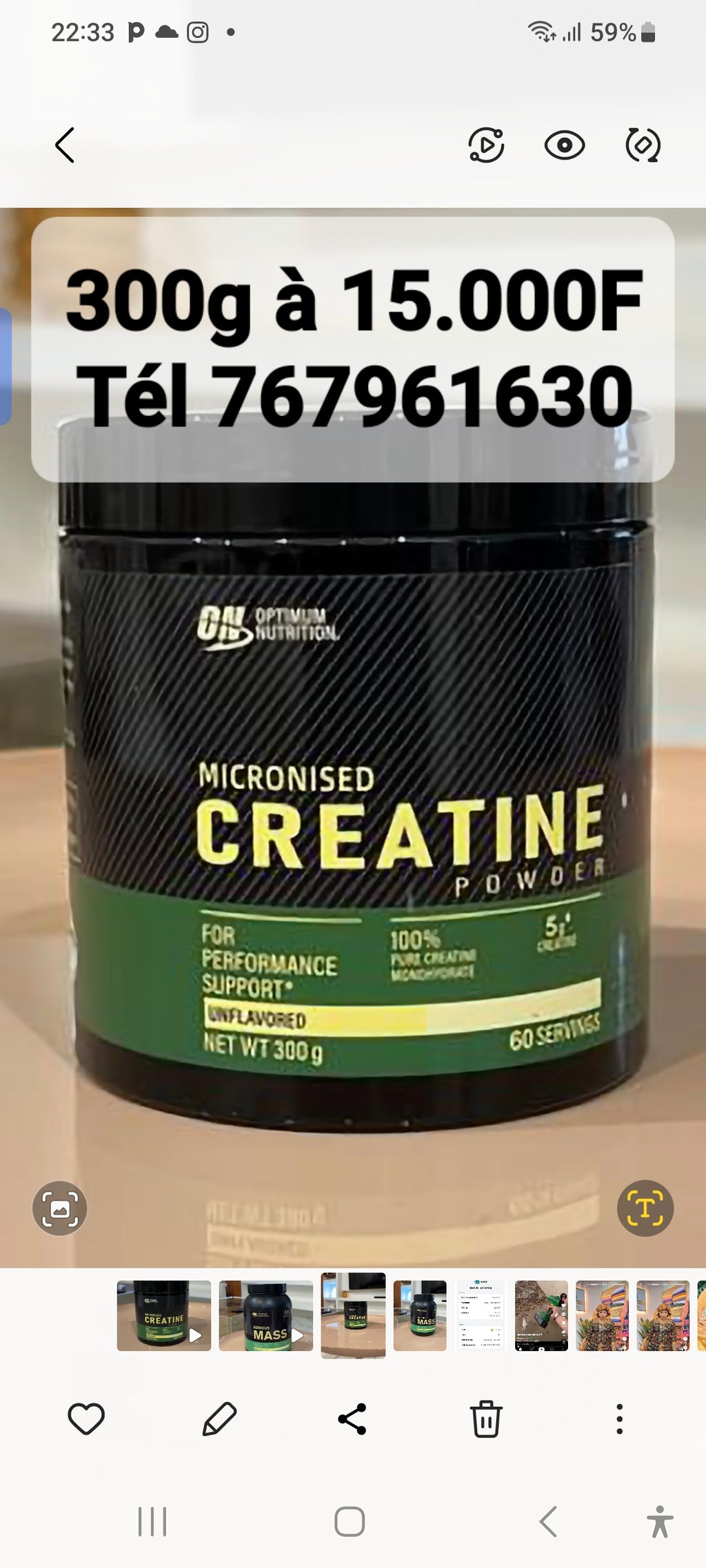 Créatine monohydrate