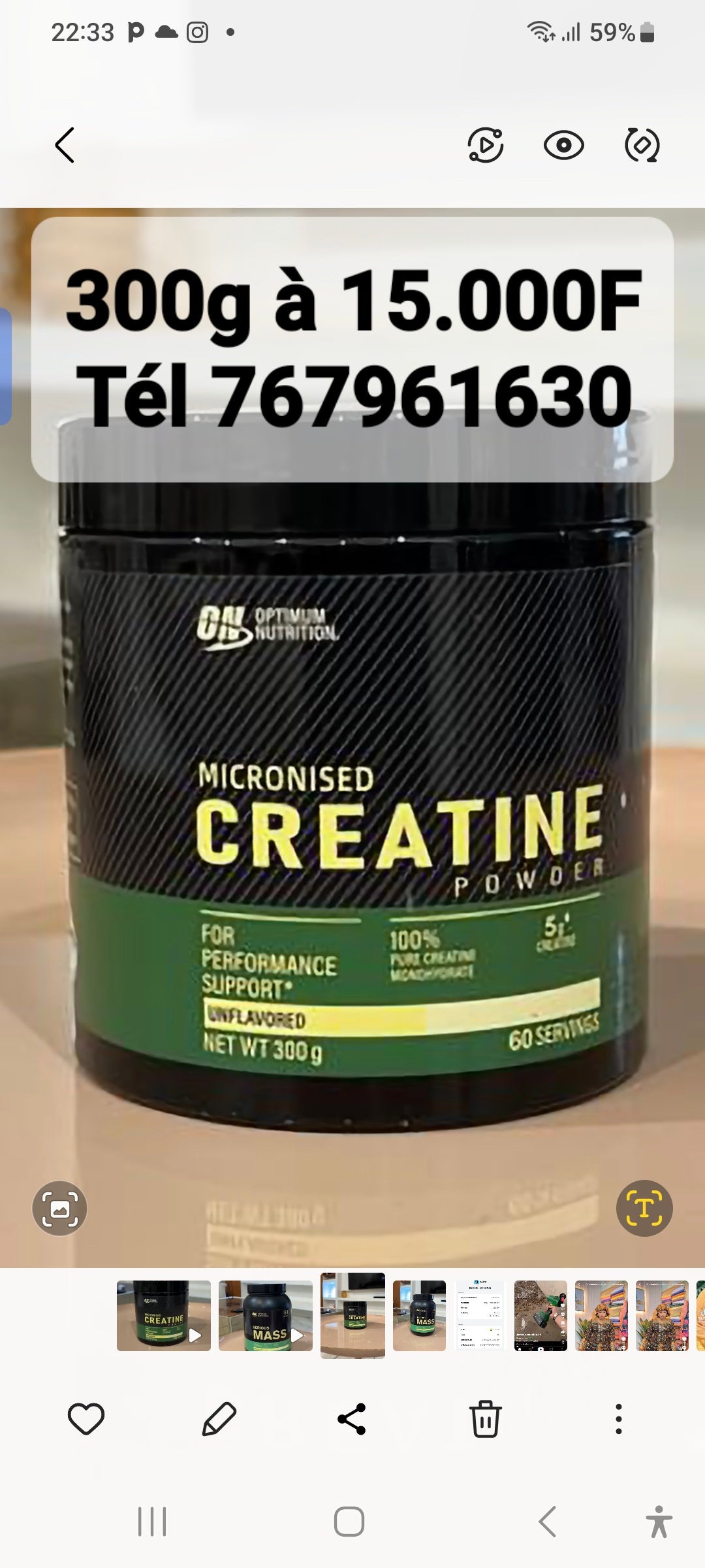 Créatine monohydrate